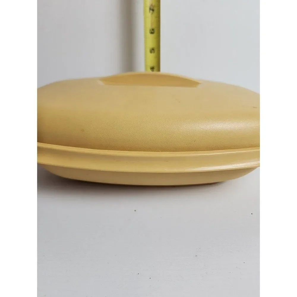 Vintage Harvest Gold Tupperware 2 Piece Steamer